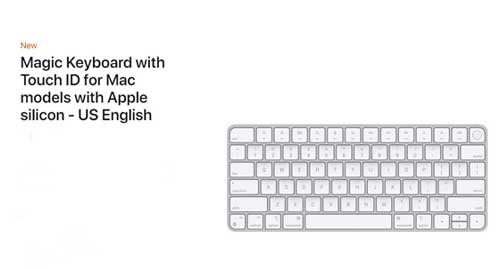 Magic Keyboard with Touch ID for Mac models with Apple silicon - US English 5 Magic Keyboard with Touch ID and Numeric Keypad for Mac models with Apple silicon - US English