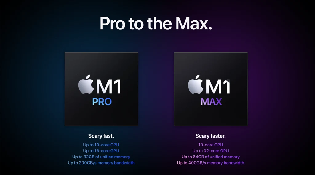 m1 pro vs m1 max