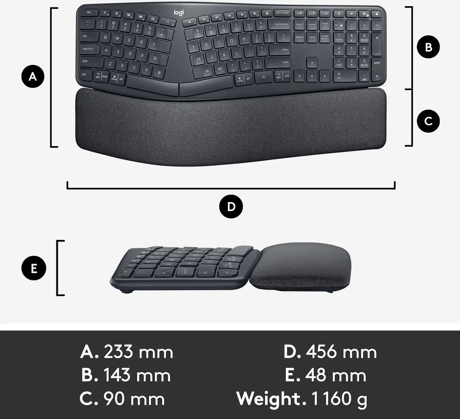 Logitech Ergo K860 Split Ergonomic Keyboard Price in Bangladesh MC Solution BD 