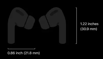 Apple AirPods Pro with Wireless Charging Case AirPods size | MC Solution BD