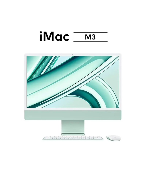iMac M3 | 24-inch 4.5K | M3 Chip | 8-core CPU 8-core GPU | 8GB Ram | 256GB SSD | MQRC3