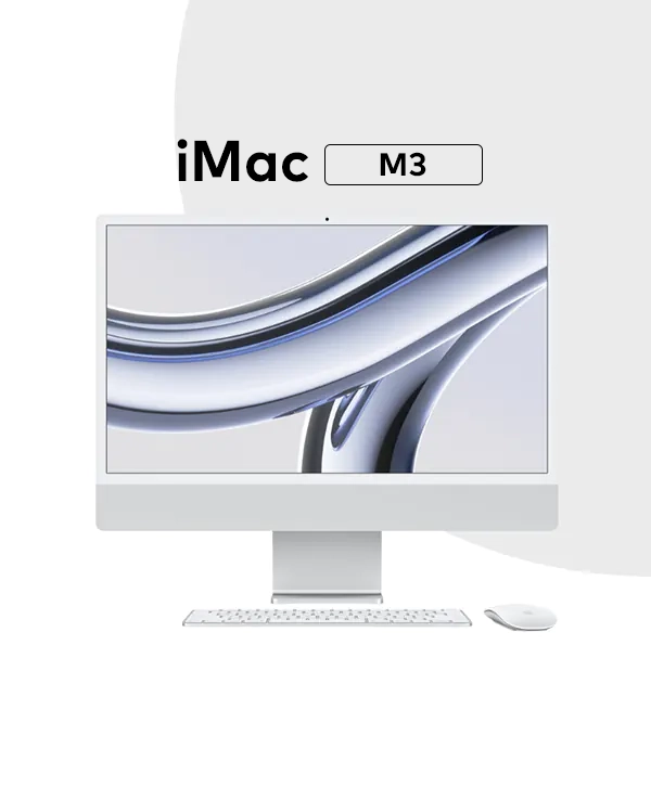 Apple iMac M3 | 24-inch 4.5K | 8-Core CPU | 8-Core GPU | 16GB Ram | 512GB SSD Silver