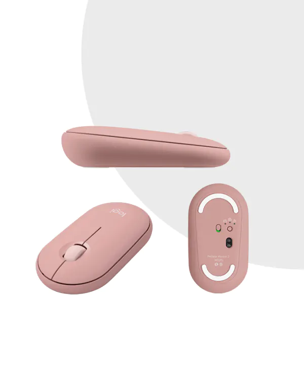 Logitech Pebble 2 Combo 10 Logitech Pebble 2 Combo Tonal Rose Mouse price in Bangladesh | MC Solution BD