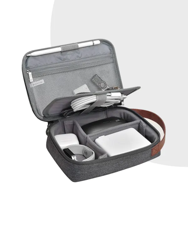 WiWU Minimalist Travel Pouch Electronics Accessories Organizer Bag