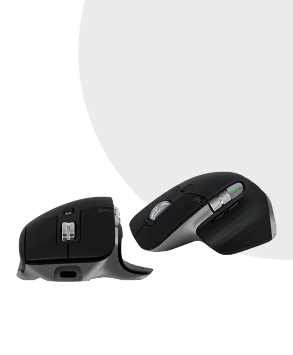 Logitech MX Master 3S for Mac Wireless Bluetooth Mouse, Ultra-Fast Scrolling 23 Logitech MX Master 3S for Mac side front view space grey price in Bangladesh MC Solution BD