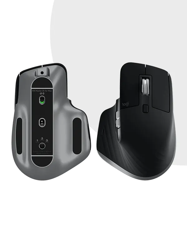Logitech MX Master 3S for Mac Wireless Bluetooth Mouse, Ultra-Fast Scrolling 22 Logitech MX Master 3S for Mac top bottom view space grey price in Bangladesh MC Solution BD