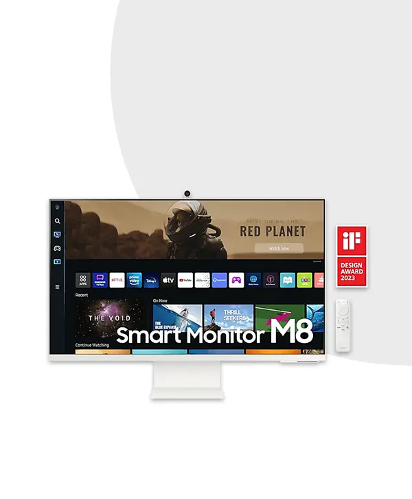 Samsung 32 Smart Monitor M8 M80B UHD White