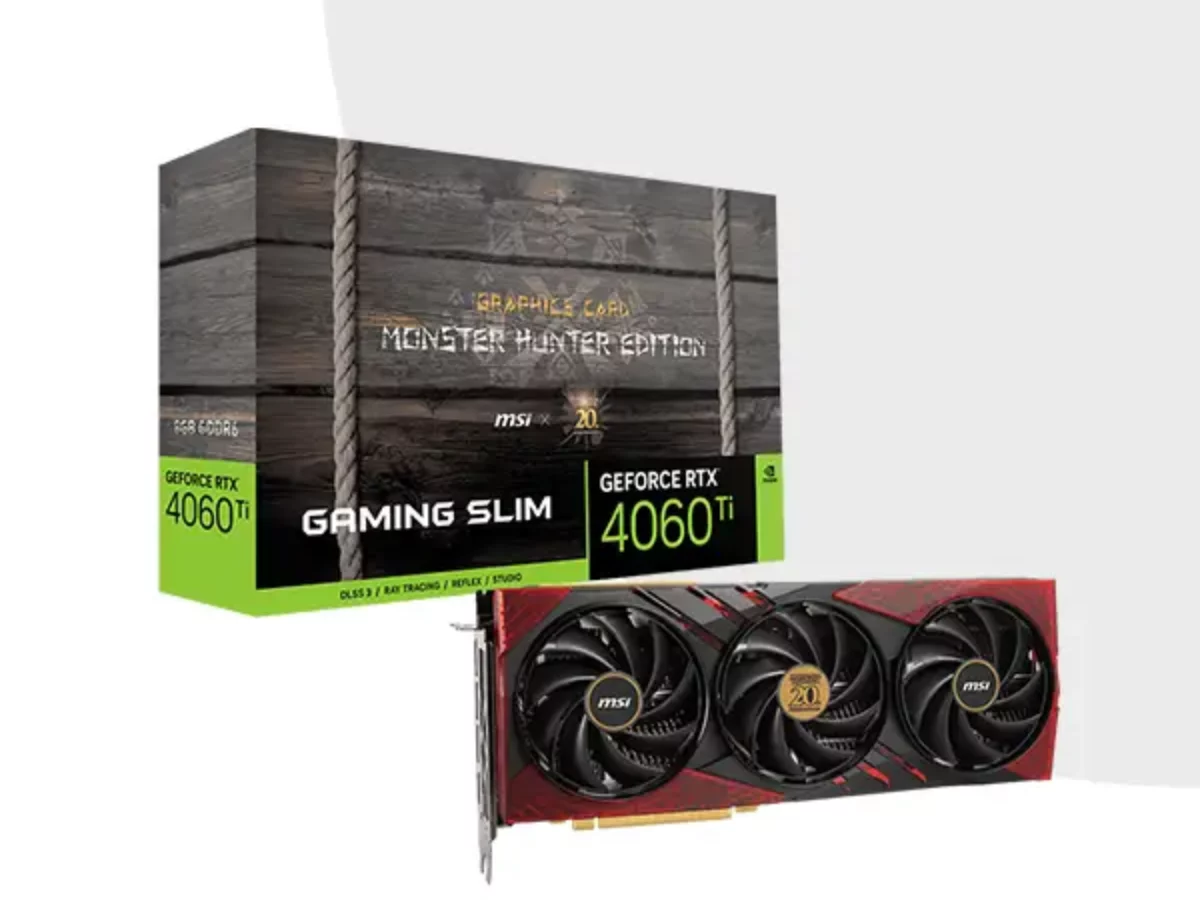 MSI Gaming RTX 4060 Ti 8G x GC30 MONSTER HUNTER EDITION 8GB GDDR6