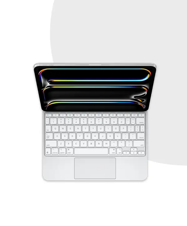Apple Magic Keyboard for iPad Pro 11 inch M4 US English 8 Apple Magic Keyboard for iPad Pro M4 White 2024 Price in Bangladesh MC Solution BD 1