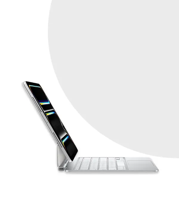 Apple Magic Keyboard for iPad Pro 11 inch M4 US English 6 Apple Magic Keyboard for iPad Pro M4 White 2024 Price in Bangladesh MC Solution BD 3