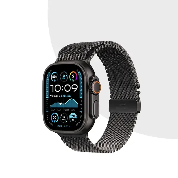 Apple Watch Ultra 2 Titanium Milanese Loop Black
