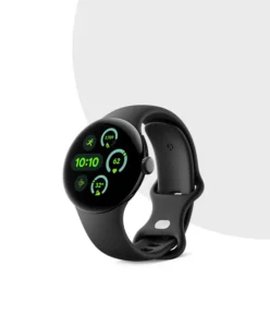 Google Pixel Watch 3 41mm 45mm Matte Black Aluminum Case / Obsidian Active Band