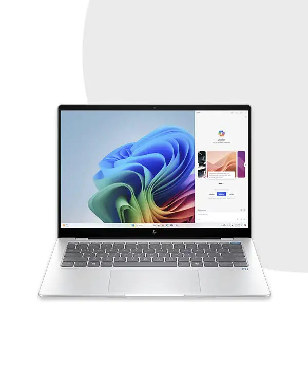HP OmniBook X 14-fe1007QU | 14″ 2.2K  | Snapdragon X Plus, 16GB | 512GB SSD | Qualcomm|  W11
