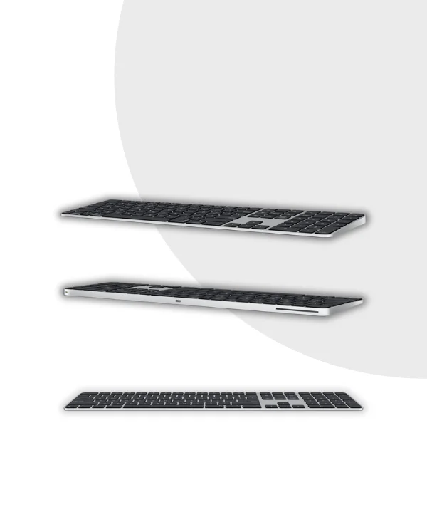 Apple Magic Keyboard USB-C with Touch ID and Numeric Keypad for Mac models with Apple silicon 5 Apple Magic Keyboard with Touch ID and Numeric Keypad for Mac models with Apple silicon USB–C Black Keys MXK83