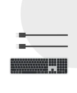 Apple Magic Keyboard with Touch ID and Numeric Keypad for Mac models with Apple silicon USB–C Black Keys MXK83