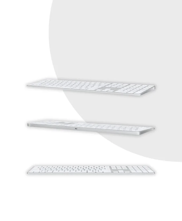 Apple Magic Keyboard USB-C with Touch ID and Numeric Keypad for Mac models with Apple silicon 6 Apple Magic Keyboard with Touch ID and Numeric Keypad for Mac models with Apple silicon USB–C white Keys MXK73