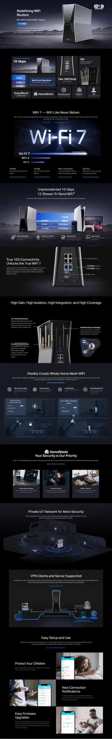 tp-link Archer BE805 BE19000 Tri-Band Wi-Fi 7 Router 5 tp-link Archer BE805 BE19000 Tri-Band Wi-Fi 7 Router MC Solution BD