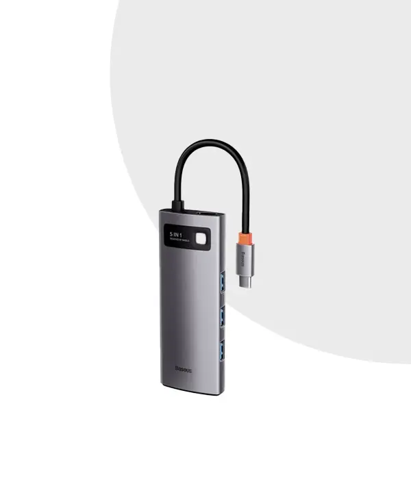 Baseus 5 in 1 Multifunctional Type-C Hub Metal Gleam Series/ Starjoy