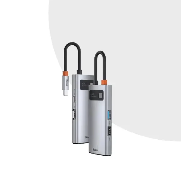Baseus Metal Gleam Series 4-in-1 Multifunctional Type-C HUB Docking Station