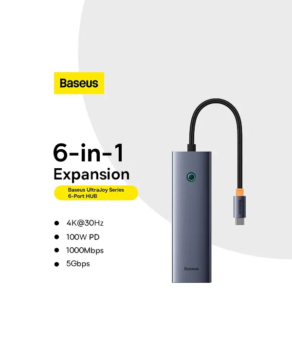 Baseus Ultrajoy Series 6 Port Hub