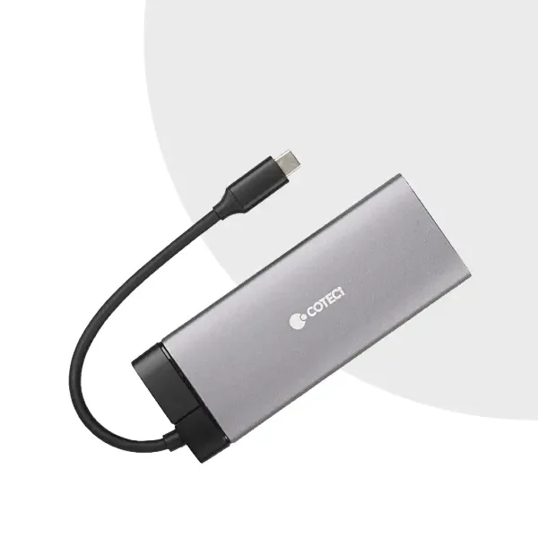 COTECi 7 in 1 USB-C HUB Multiport Adapter
