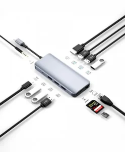 WiWU Alpha 12 in 1 Type C Hub Aluminum Alloy Multi-function