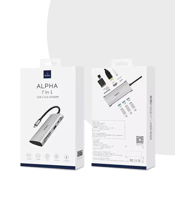 WiWu Alpha A731HP 7 in 1 USB Type C Hub