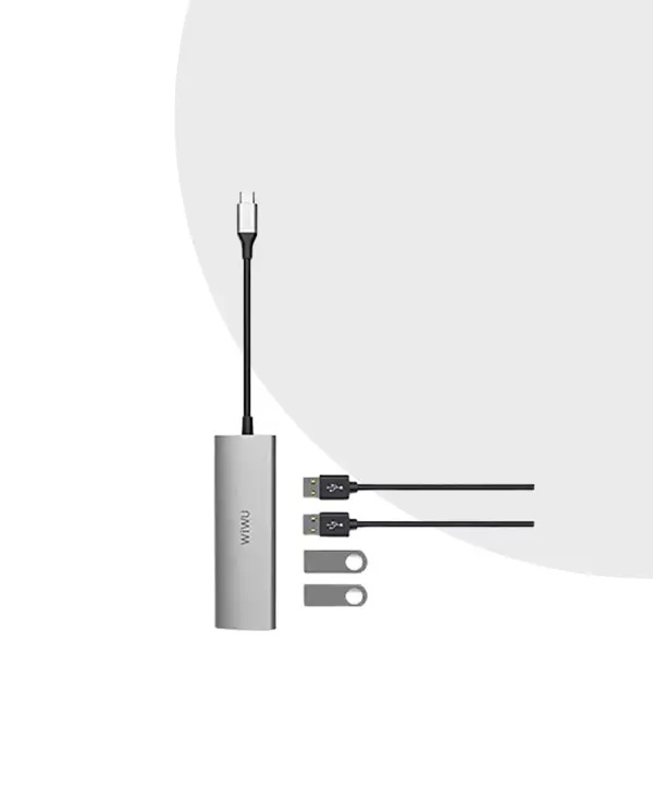 WiWU Alpha A440 4 in 1 USB-C Hub | 4 USB 3.0 ports 5 WiWU Alpha A440 4 in 1 USB-C Hub