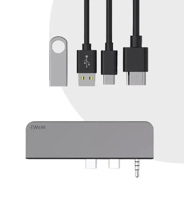 WiWU Alpha M X Pro 5 in 1 Laptop Adapter Dongle