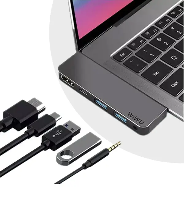 WiWU Alpha M X Pro 5 in 1 Laptop Adapter Dongle