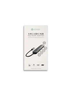 COTECi 6 in 1 USB-C HUB Multiport Adapter