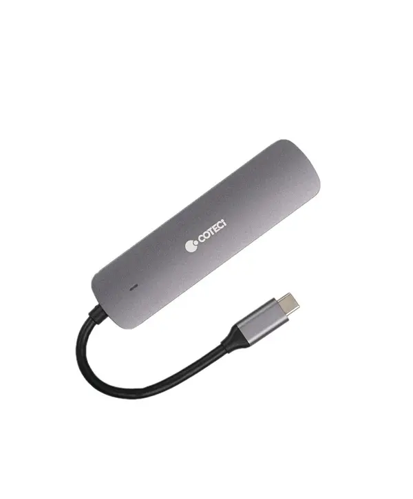 COTECi 6 in 1 USB-C HUB Multiport Adapter
