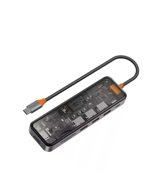 WiWU Cyber Hub 8 in 1 USB-C Multiport Adapter Dock