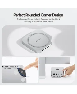 PULWTOP Mac Mini M4 Dock with M.2 SSD Enclosure