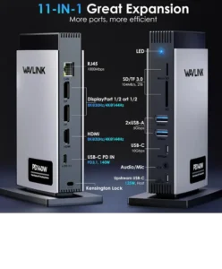 WAVLINK PD3.1 Triple Display USB C 11 in 1 USB C Docking Station