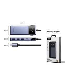 UGREEN QPai Pro 7-in-1 USB-C Hub 4K@60Hz HDMI PD100W Port (45155)