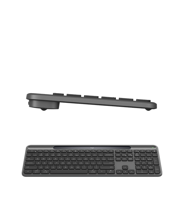 Logitech Signature Slim Solar+ wireless keyboard K980 connect up to 3 multi-OS devices