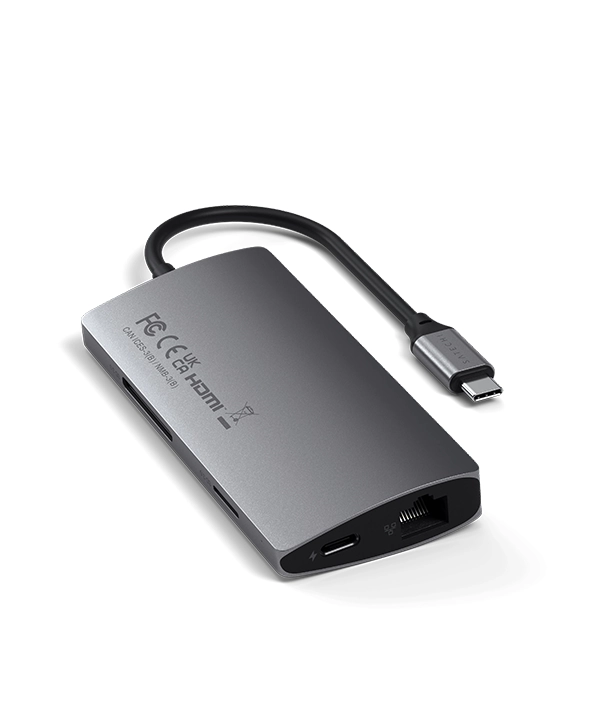 Satechi 8 in 1 USB C Hub Multiport Adapter V2 Multifunction Docking Station PRICE IN BANGLADESH MC SOLUTION BD 2