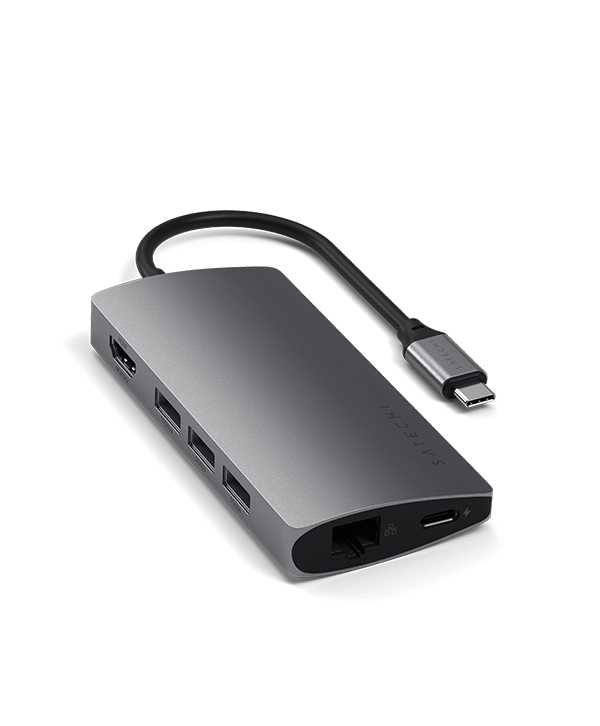 Satechi 8 in 1 USB C Hub Multiport Adapter V2 Multifunction Docking Station PRICE IN BANGLADESH MC SOLUTION BD 3