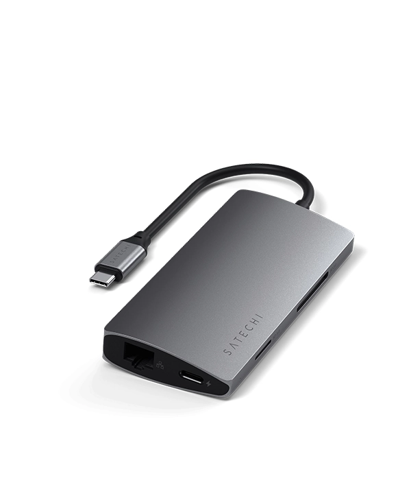 Satechi 8 in 1 USB C Hub Multiport Adapter V2 Multifunction Docking Station PRICE IN BANGLADESH MC SOLUTION BD 6