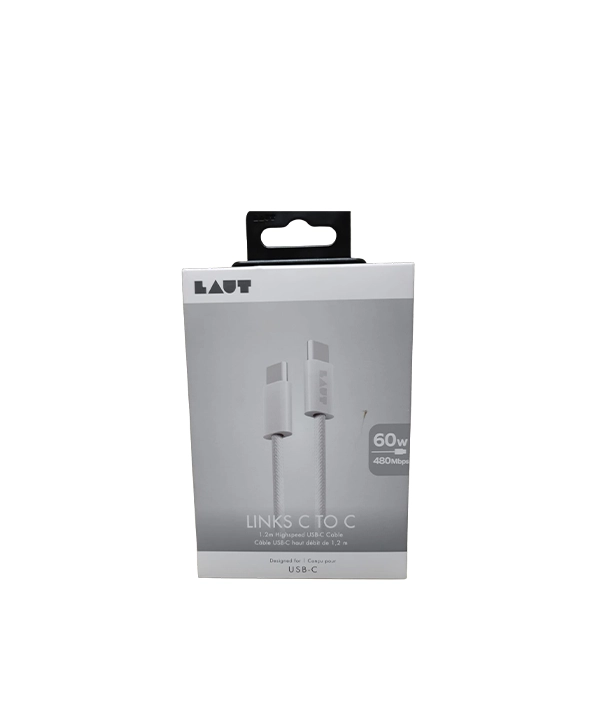 Laut Links C TO C 1.2m Highspeed USB-C Cable 60W 480Mbps