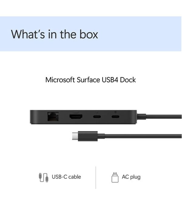 Microsoft Surface USB4 Dock - Black EP2-19892