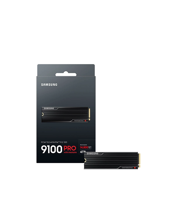 SAMSUNG 9100 PRO WITH HEATSINK 4TB PCIe 5.0 NVMe M.2 SSD