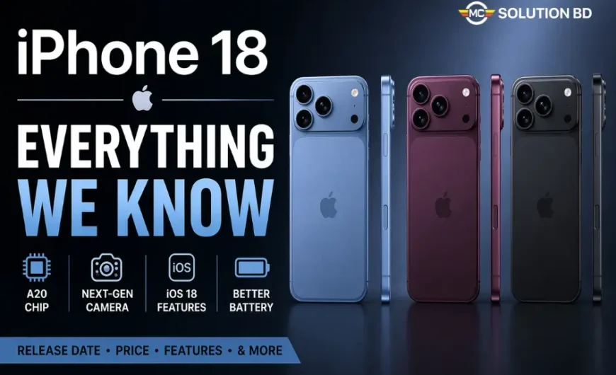 iPhone 18 Price in Bangladesh (2026): Full Specs, Features & Buying Guide | MC Solution BD