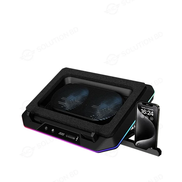 Gamdias AETHER P1 RGB Laptop Cooler With Phone Stand