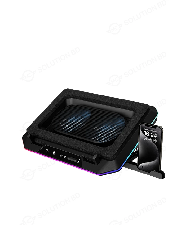 Gamdias AETHER P1 RGB Laptop Cooler With Phone Stand