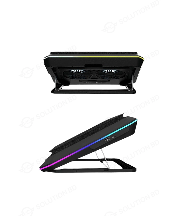 Gamdias AETHER P1 RGB Laptop Cooler With Phone Stand 5 Gamdias AETHER P1 RGB Laptop Cooler With Phone Stand