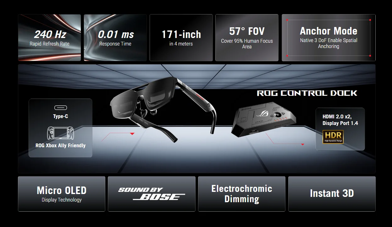ROG XREAL R1 Gaming AR Glasses