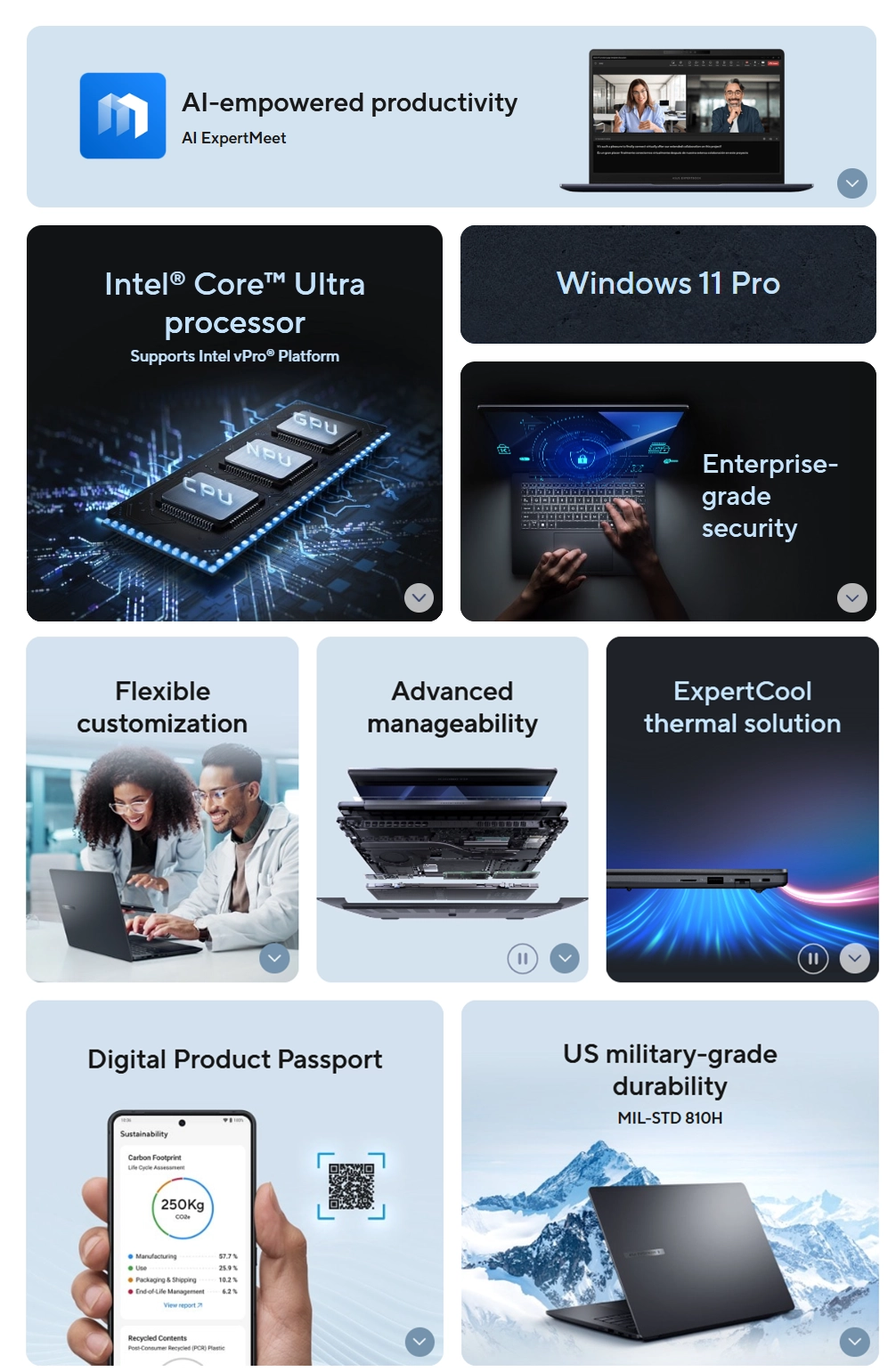 ASUS ExpertBook B5 B5405CCA AI PC for Work
