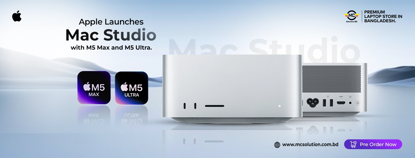 Apple Mac Studio M5 Max and M5 Ultra PRICE IN BANGLADESH MC SOLUTION BD